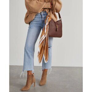 Somaya Square Scarf in Camel